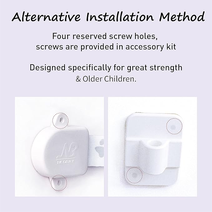 Neobay Child Proof Door Strap with Silicone Door Stopper. No Need for Baby-Gate. Keep Toddler Out and Let Cat in. Prevents Finger Pinch Injuries.