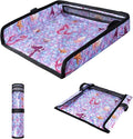 COOLBEBE Airplane Tray Table Cover Foldable Travel Tray Cover for Toddlers 1-3 Universal Fit for Airplane, Car Seat, High Chair Machine Washable, Mermaid