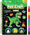 FUNNYB&G Foil Art Crafts for Kids Ages 4-8: Mother's Day 2026, Birthday Gift for Boys, Art and Crafts Supplies, Party Favors, Creative Toys for Boys 4 5 6 7 8 9 Years Old (Dinosaur World)