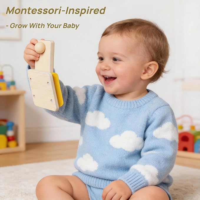 Busy Board for 1 Year Old, Montessori Toys for Toddler 1-3, Boys Girls Birthday Gifts