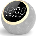 LIORQUE Alarm Clock with White Noise Machine & Night Light, 25 Soothing Sound, Adjustable Volume, Sleep Timer, Ideal for Baby Kids Adult, Easy to Use Alarm Clock for Bedrooms