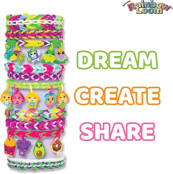 Rainbow Loom® Loomi-Pals™ Mini Combo Set, Features 60 Cute Assorted Loomi-Pals Charms,1 Happy Loom, 2100 Colorful Bands All in a Carrying Case for Boys and Girls 7+