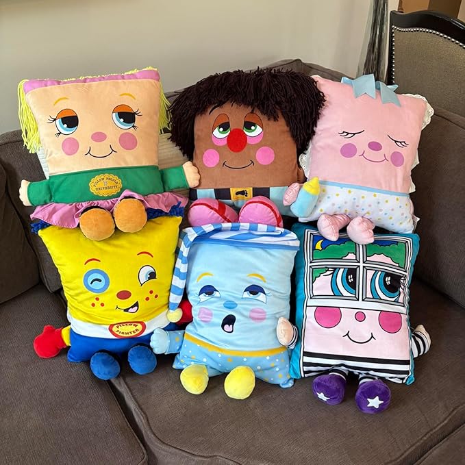 Rock A Bye Baby - 2-in-1 Toy & Pillow, 80's Nostalgic Plush Pal Reimagined, Soft Stuffed Rectangular Character, Cozy Nap & Play Design