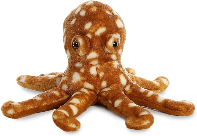 Aurora® Adorable Flopsie™ Octopus Stuffed Animal - Used to Create Imaginative Play Adventures - Perfect for Birthdays, Kids and Adults, All Ages - Orange 12 Inches