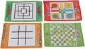 Snake and Ladder Chess, 4 in 1 Kid Table Game Set Foldable Nine Men's Morris Portable Flying Chess Ludo Board for Family Game