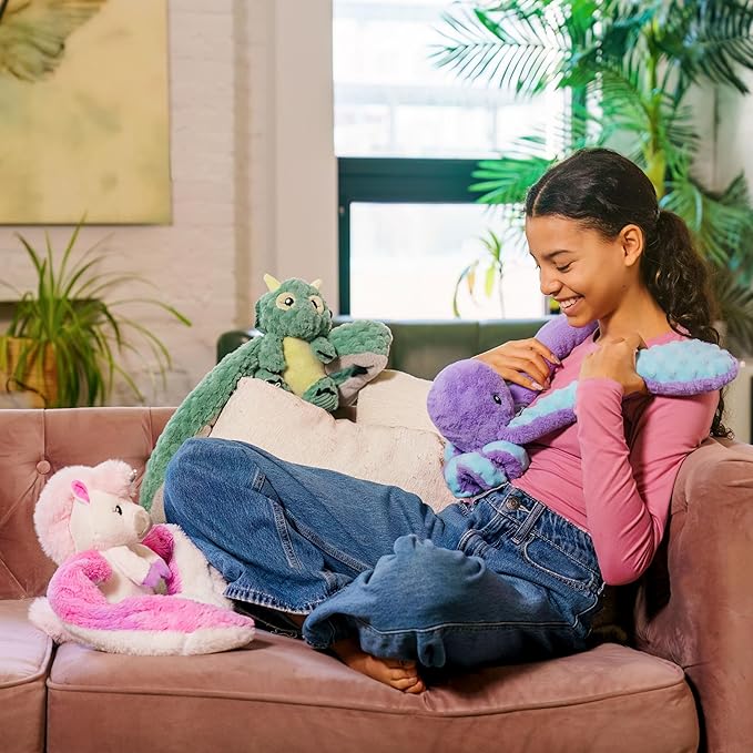 HUGIMALS Hugarounds Indigo the Octopus 2.5 lb Microwaveable Weighted Plush Neck & Shoulder Wrap | Soothing, Comforting Hugs for Self-Care & Relaxation | Unscented for Ages 2+