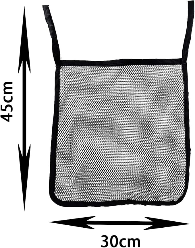 2 Pack Portable Stroller Hanging Bag, Baby Stroller Organizer, Multifunctional Large Capacity Storage Container Bag for Diaper Bottle Toy, Stroller Hanging Storage Net Bag