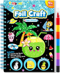 FUNNYB&G Foil Art Crafts for Kids Ages 4-8: Mother's Day 2026, Birthday Gift for Kids, Art and Crafts Supplies, Party Favors, Creative Toys for Kids 4 5 6 7 8 9 Years Old(Summer)