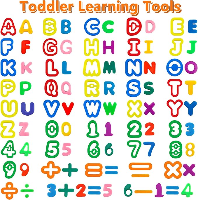 Dough Tool Set with Dough Alphabet Cutters,Numbers Cutters,Mathematical Symbols,Great Dough Tools for Learning Letters and Numbers