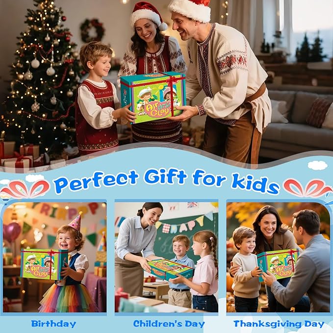 Ixiaoyoo Air Dry Clay for Kids, 92 Colors Magic Modeling Clay, Children's DIY Model Arts & Crafts Kit, Soft & Non-Sticky, Birthday & Christmas Toy Gift for 3-12 Years Old Girls & Boys Kids