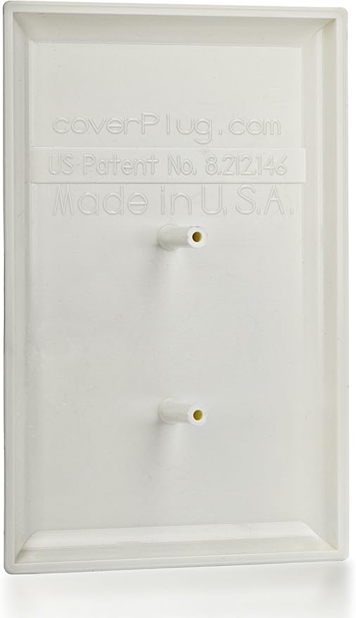 Paintable Childproof Wall Outlet Cover – 2 Pack Blank Electrical Outlet Cover for Baby Safety and Room Cohesion