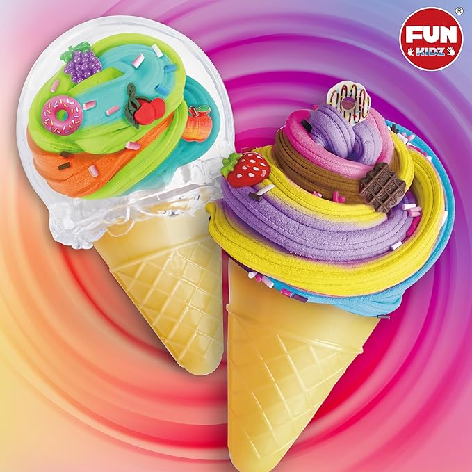 35.16 FL OZ Butter Slime 8 Packs, FunKidz Soft Ice Cream Slime for Girls 6-8 Premade 1040 ML Slime Toys Birthday Gift Party Favors for Kids Age 6-12