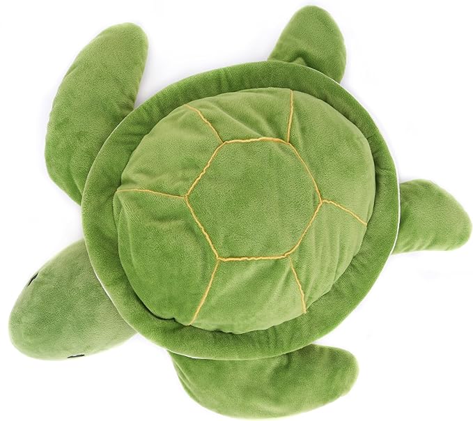 WEIGEDU Weighted Sea Turtle Plush Toy - 20 Inches, 2.3 lbs, Soft & Removable Weight for Kids and Adults - Embroidered Eyes, Comfort