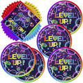 40pcs Video Game Party Supplies Video Game Plates and Napkins for Kids Boys Girls Neon Video Game On Birthday Party Favors Supplies