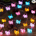 JASHIKA Cat String Lights Kawaii Deco Kitty Fairy Decorative Lights 10ft 30LED Battery Operated Novelty Lighting for Outdoor Wedding Camping Tent Baby Shower Bedroom Birthday Party