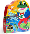 eeBoo Frog Hopkins Shaped Board Game - Award Winning Spatial Strategy & Frog Hopping Game, Screen-Free Fun for 2-4 Players, Kids Ages 4 and up