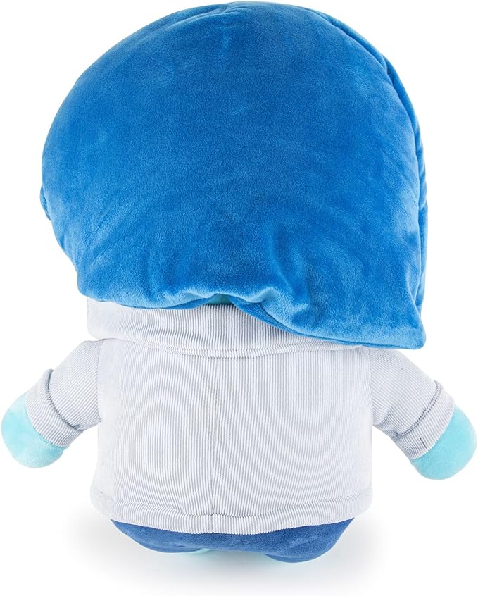 Jay Franco Disney Plush Pillow Buddy - Soft Plushie Stuffed Pillow, 14 Inches, Blue - Sadness