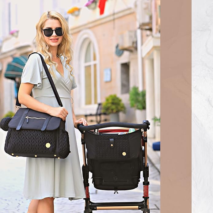 Universal Baby Stroller Organizer,Diaper Caddy Organizer with Adjustable Straps to Fits Nearly Any Strollers | Universal, Adjustable Straps