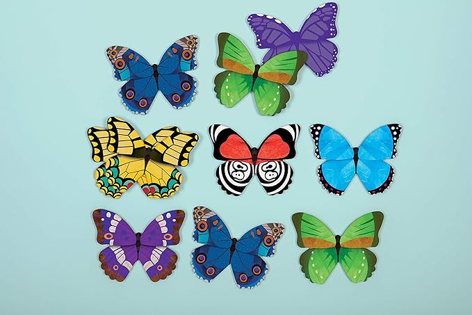 Mudpuppy Butterflies Shaped Memory Match, Multicolor