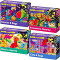 QUOKKA Puzzles for Toddlers 4-6 – 4x30 Pieces Puzzles for Kids Ages 3-4 – Glow-in-The-Dark Dinosaur & Animals Learning Jigsaw Puzzle for Kids 3-5 Years Old
