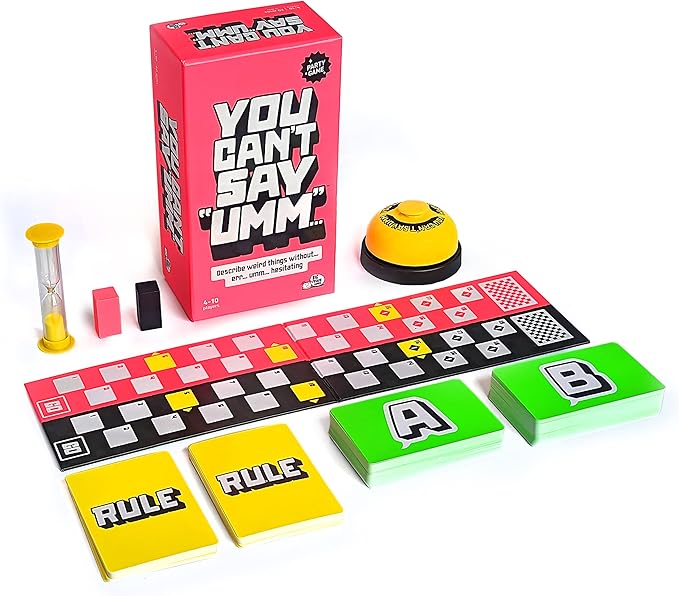 Big Potato You Can't Say UMM: A Party Game for Family and Adults, Fast-Paced Family Word Game, Must Have for Game Night, Bonus Content Included