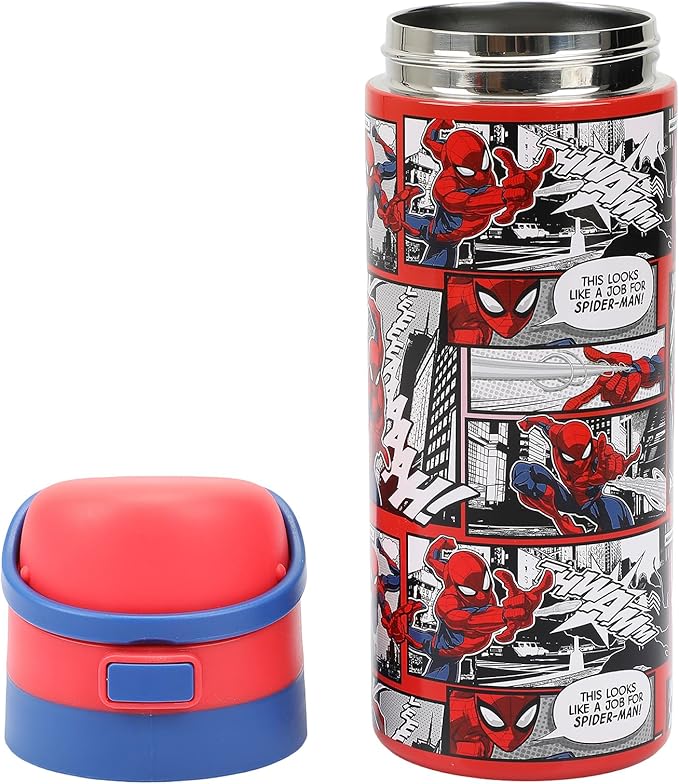 Spider-Man Comic Panels 24 Oz Stainless Steel Water Bottle