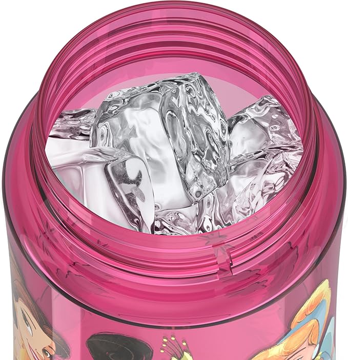 THERMOS FUNTAINER 16 Ounce Plastic Hydration Bottle with Spout, PRINCESS (Pack of 6)