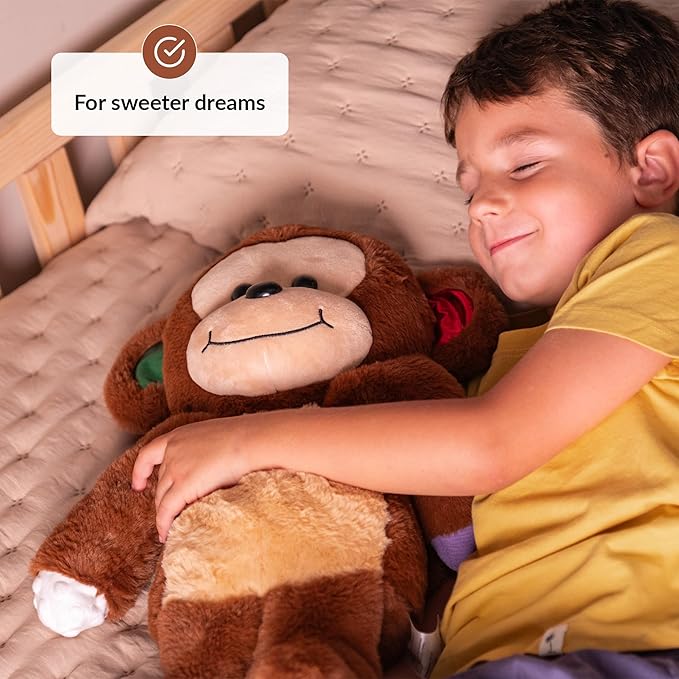ODOXIA Sensory Monkey Stuffed Animal | Sensory Plush Toy | Fidget Stuffed Animal for Kids | Great for Sensory Needs | Sensory Stuffed Animals for Children | Sensory Pillow Plush