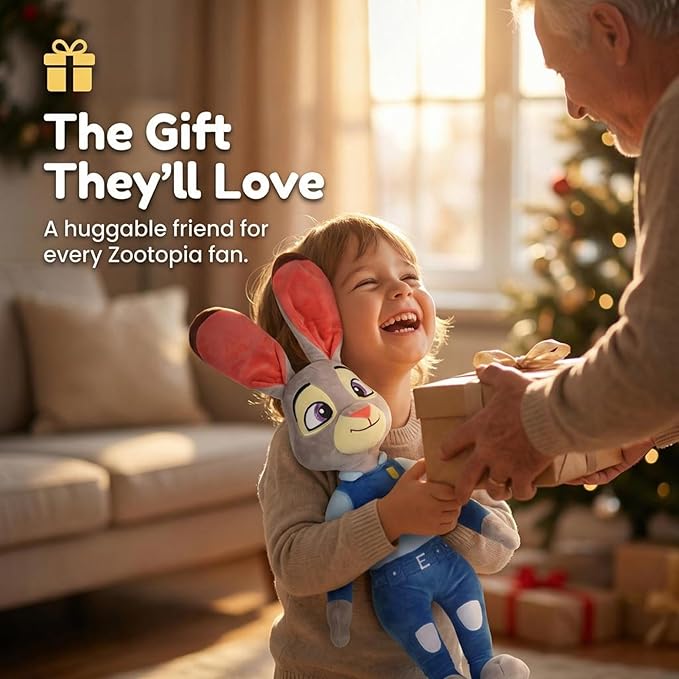 Jay Franco Plush Pillow Buddy – 25 Inch Ultra-Soft Stuffed Character Plushie & Cozy Pillow, Official Licensed Zootopia Product, Multi – Judy Hopps