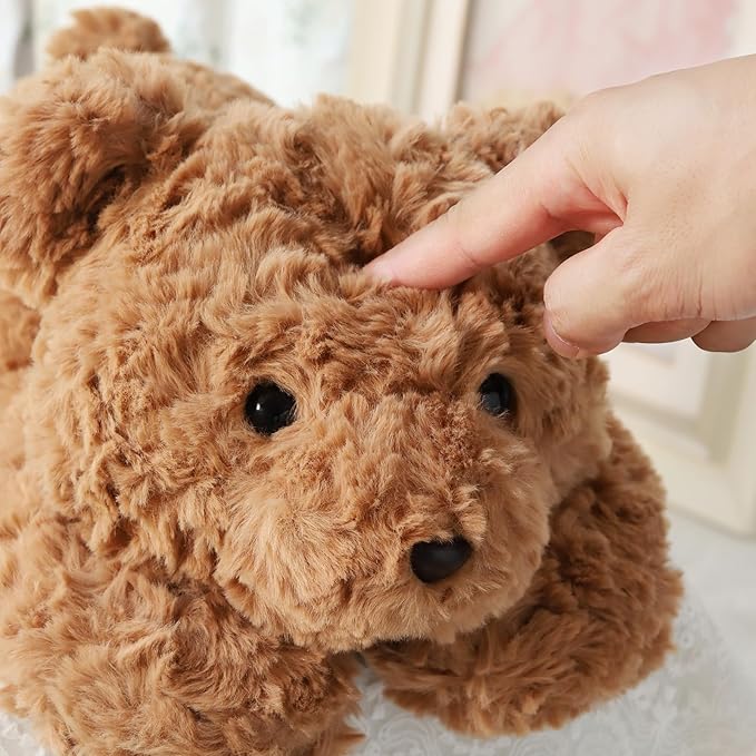 Weighted Teddy Bear Stuffed Anima 20.5" 2Lbs, Sturdy and Fluffy Brown Bear Plush Toy for Kids Cuddle, Cute Plushy Hugging Toy for Kids Adults (20.5"x7.9"x5.9")
