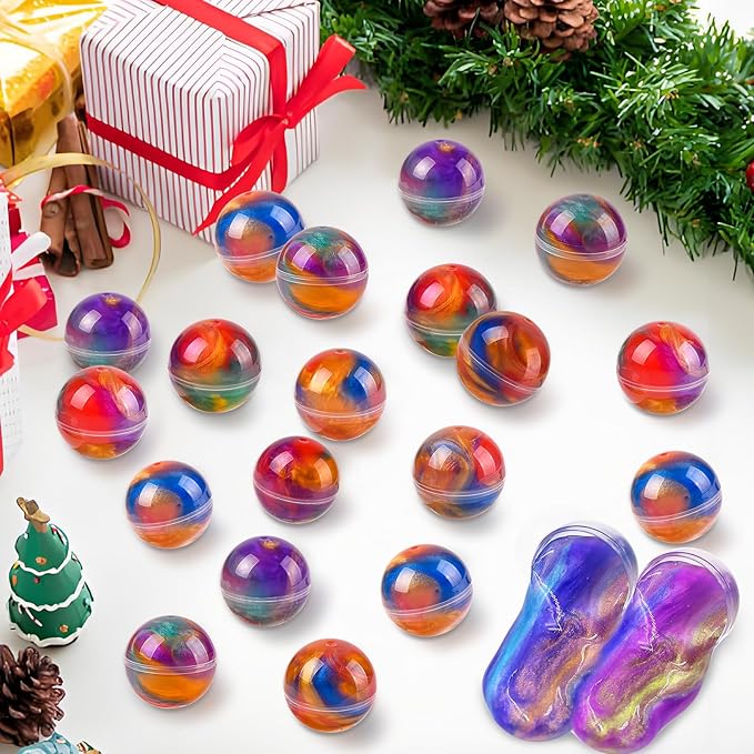 36 Pack Galaxy Slime Ball Kit - Stocking Stuffers for Teen Boys Girls Slime Party Favors for Kids Goodie Bag Stuffers Classroom Prizes Stress Relief Toys Easter Birthday Christmas Valentines Day Gifts
