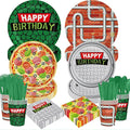 140 PCS Turtle Birthday Party Decorations Set - Turtle Cartoon Theme Plates Napkins Disposable Paper Cups Tableware Set Birthday Party Supplies for Boys Girls