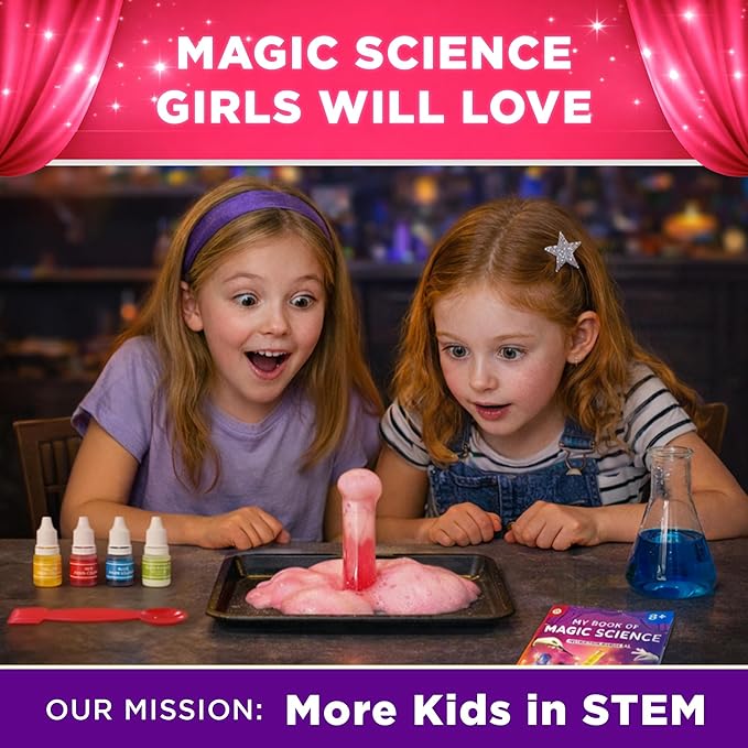 Doctor Jupiter Magic Science Kit, Chemistry Set for Kids Ages 8-10-12-14 | Easter, Birthday Gift Ideas for 8+ Boys and Girls | Toy STEM Kit with 10 Science Experiments, Magic Tricks