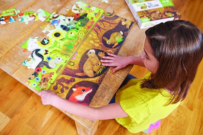 Crocodile Creek 50-Piece Jigsaw Puzzle - Fun Table or Floor Puzzles for Kids Ages 4-6 and Up - Includes Heavy-Duty Shaped Box for Storage - Chicken Coop - 14" x 18" Finished