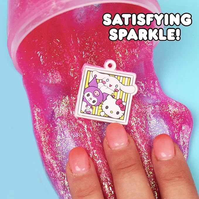 Hello Kitty and Friends SLIMYGLOOP Mix’EMS, Collectible Charm, Fun Slime Add-Ins, Hello Kitty and Pink Glitter Slime, Party Favors for Kids 8-12, Girls Toys Age 6-8, Sanrio Stuff
