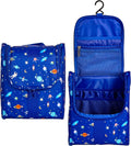 Remobia Hicol Cute Cartoon Hanging Kids Toiletry Bag Children Travel Cosmetic Makeup Organizer Wash Bag Shower bag Over Night Bag Camping Shaving Kit Bag for Boys & Girls (Astronaut)