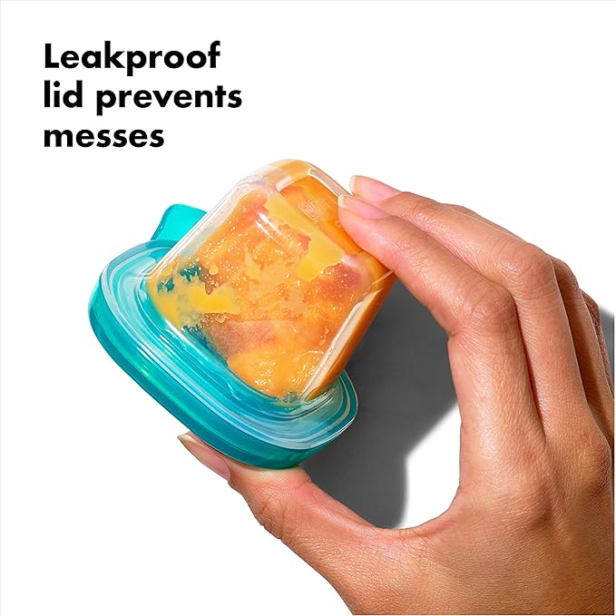 OXO Tot Silicone Baby Blocks m- 2 oz. - Teal