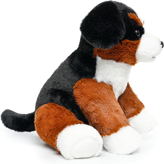 WEIGEDU Bernese Mountain Dog Stuffed Animals Puppy Plush Toys for Boy Girl Kids Gift Birthday, 12 inches