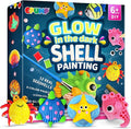 EPUMP Shell Painting Kit for Kids - Glow in The Dark Arts and Crafts Supplies Kits for Girls Boys - Kids Activities Creative Art Set Birthday Gifts DIY Paint Toys for Age 6 7 8 9 10 11 12 Years Old