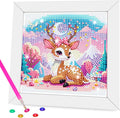 Diamond Art Kits with Wooden Frame - Arts and Crafts - Dimond Art Painting by Numbers - GEM Art for Beginners Adult Home Wall Decor