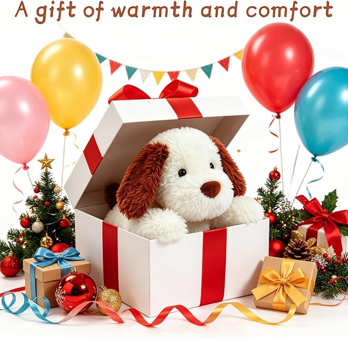 24 in Dog Weighted Stuffed Animals, 4 lbs Stuffed Dog Plush for Adults and Kids, Weighted Stuffed Dog Gifts on Christmas, Birthday, Valentine's Day