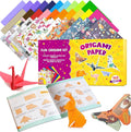 Pigipigi Kids Craft Origami Paper Kit for Kids Ages 5-8 8-12, with Guiding Book, 160 Sheets DIY Art and Crafts Supplies, Colorful Folding Papers Set Projects Gifts Activity for Boy Girl Toy(Forest)