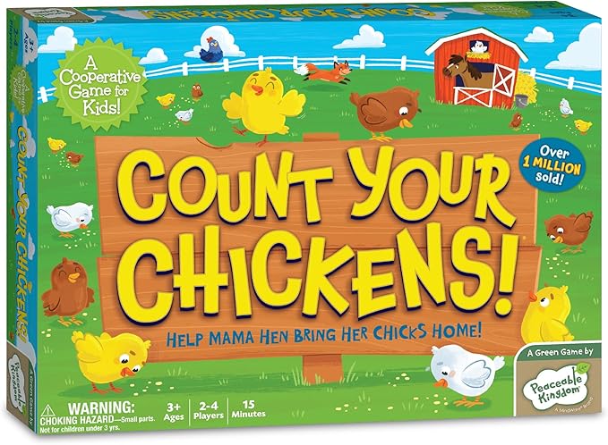 Peaceable Kingdom Count Your Chickens Award Winning Cooperative Counting Game for Kids