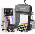 Funto Mini Watercolor Paint Set, All-in-One 24-Color Travel Paint Kit, with Crossbody Bag, Watercolor Journal, Paint Water Cup, Pocket Set for Artists
