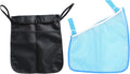 2PCS Pack Baby Stroller Organizer, Toddle Mesh Stroller Organizer for Bottle Nappy Baby Cloth, Detachable Straps,Set With Side Sling Stroller Cargo Bag(BLACK B)