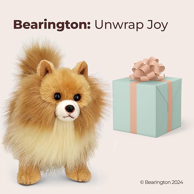 Bearington Rudy The Pomeranian Plush, 13 Inch Pomeranian Stuffed Animal, for Ages 3-14