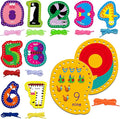 SpriteGru 10 Pieces Number Lacing Cards, 0-9 Double Sided Sewing Cards with 10 Colorful Laces, Imagination Development Lacing Toys Games for Children Educational and Learning Activity