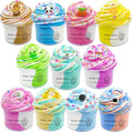 Butter Slime Kit 11packed, Party Favors for Kids, Dual Colored, Novelty and Gag Toys for Girls and Boys, Creative Stimulation Toys, Christmas Stocking Stuffers
