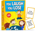 BRAVEBUG You Laugh You Lose Game - Funny Charades Kids Games - Board Games for Kids & Teens - Try Not to Laugh Challenge - Sleepover Party Supplies for Girls, Birthday Game for Family, Kids & Girls