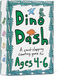 Dino Dash Card Game - Kids Counting Game for Ages 4-6 - Quick-Counting Dino-Slapping Game Fast, Fun, and Frenetic - Smart Card Game for Kids 4-6 & 2-4 Players - Dinosaur Games - Dinosaur Gifts